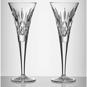 Lismore Diamond Toasting Flute Set BRAND NEW